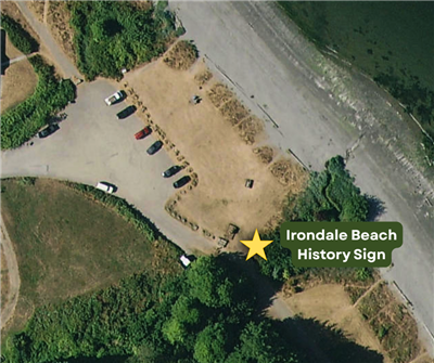 Irondale Beach History Sign location